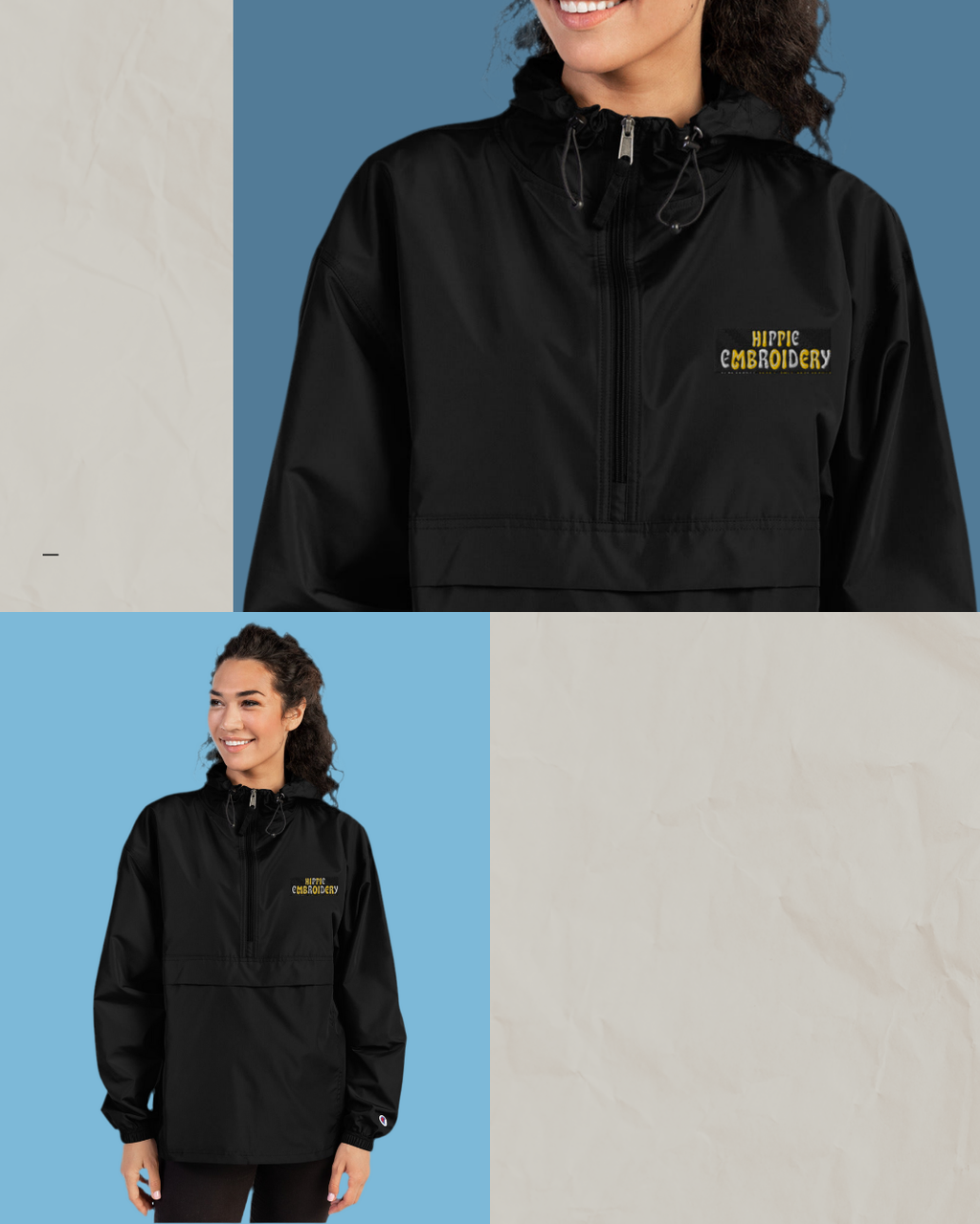 Champion Packable Windbreaker - Rain & Wind Resistant Jacket