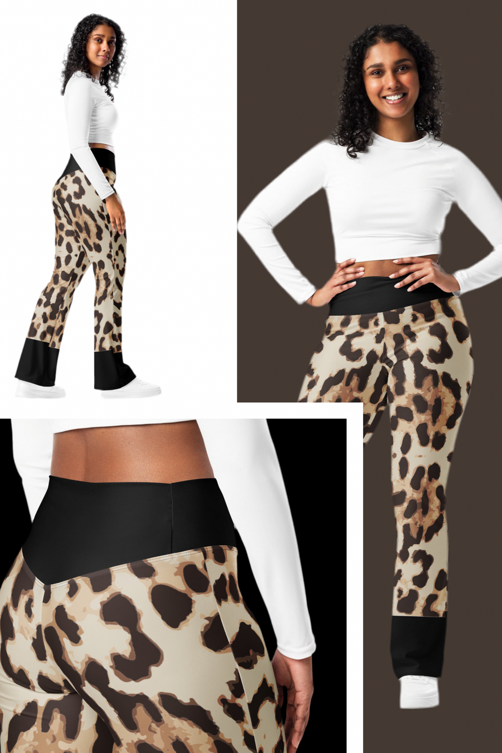 Women's Flare Leggings - High-Waisted Yoga Pants