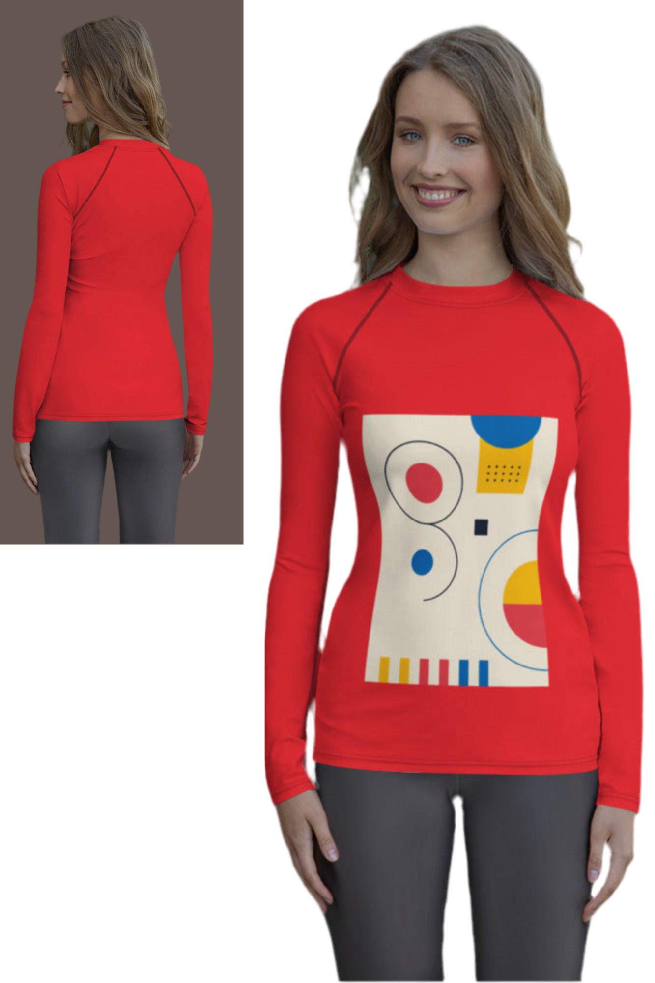Women's Long Sleeve Rash Guard - UPF 50+ Swim Shirt
