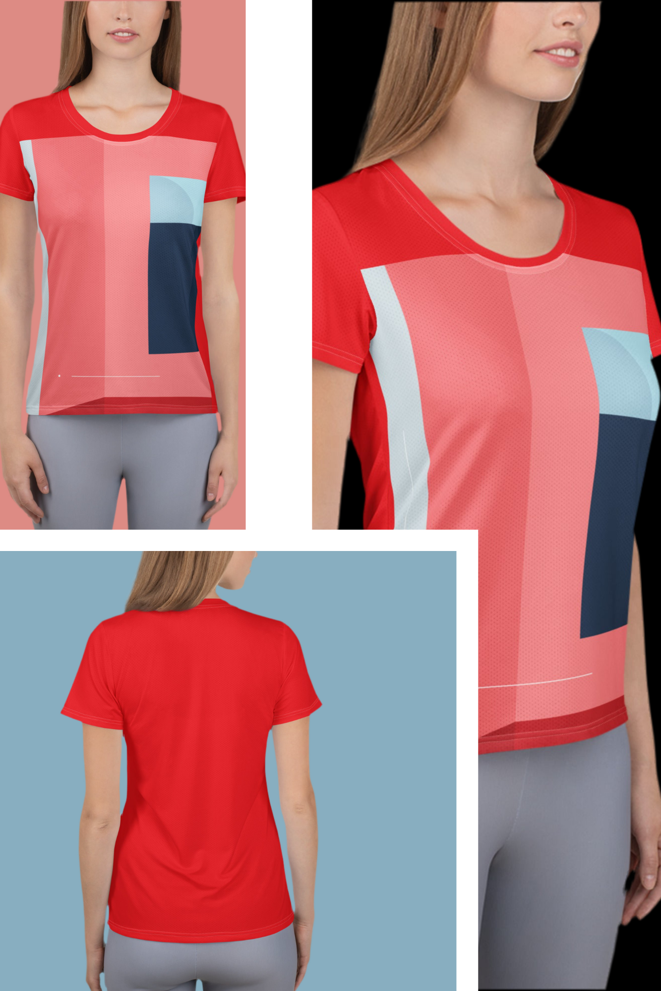 Women's Athletic T-Shirt - Moisture-Wicking Sports Tee