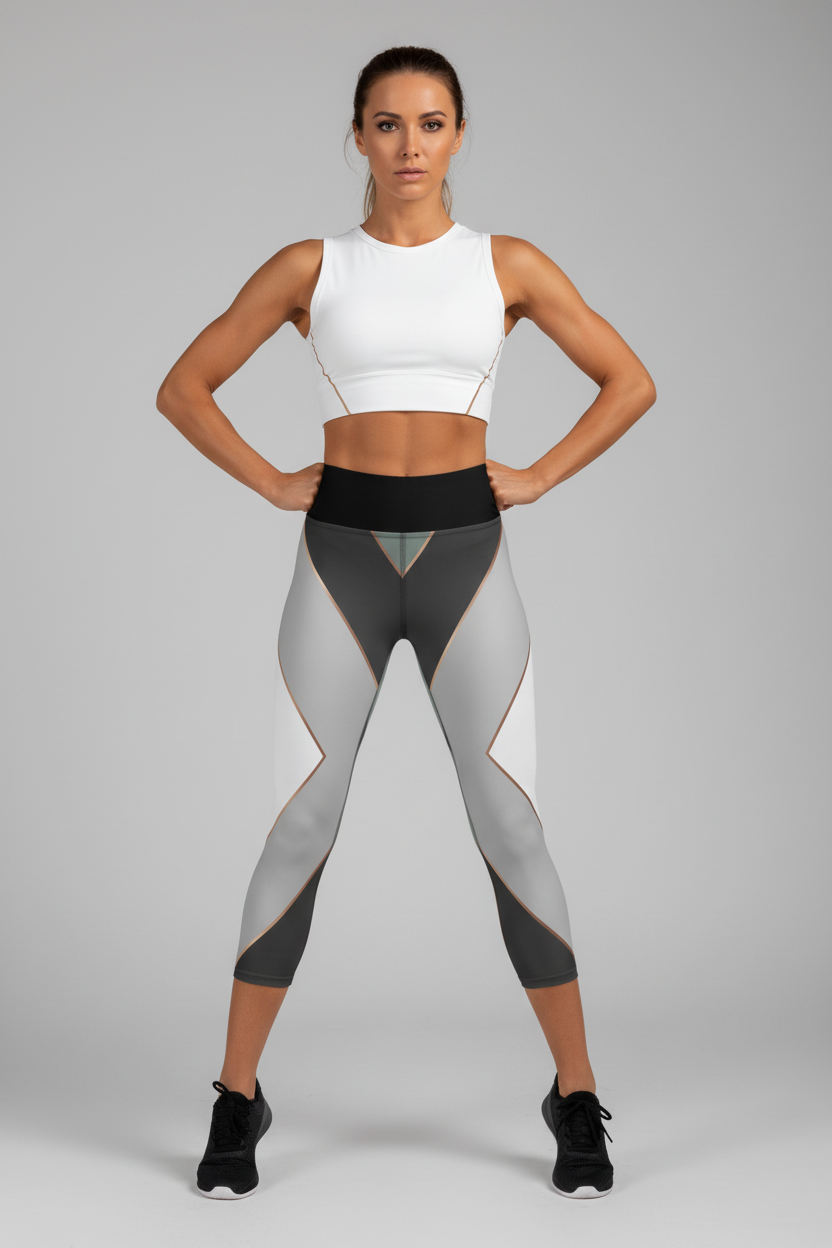 Athletic Capri Leggings - Women's Workout Pants