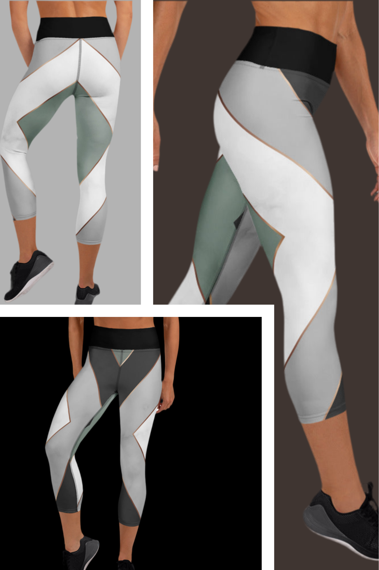 Athletic Capri Leggings - Women's Workout Pants