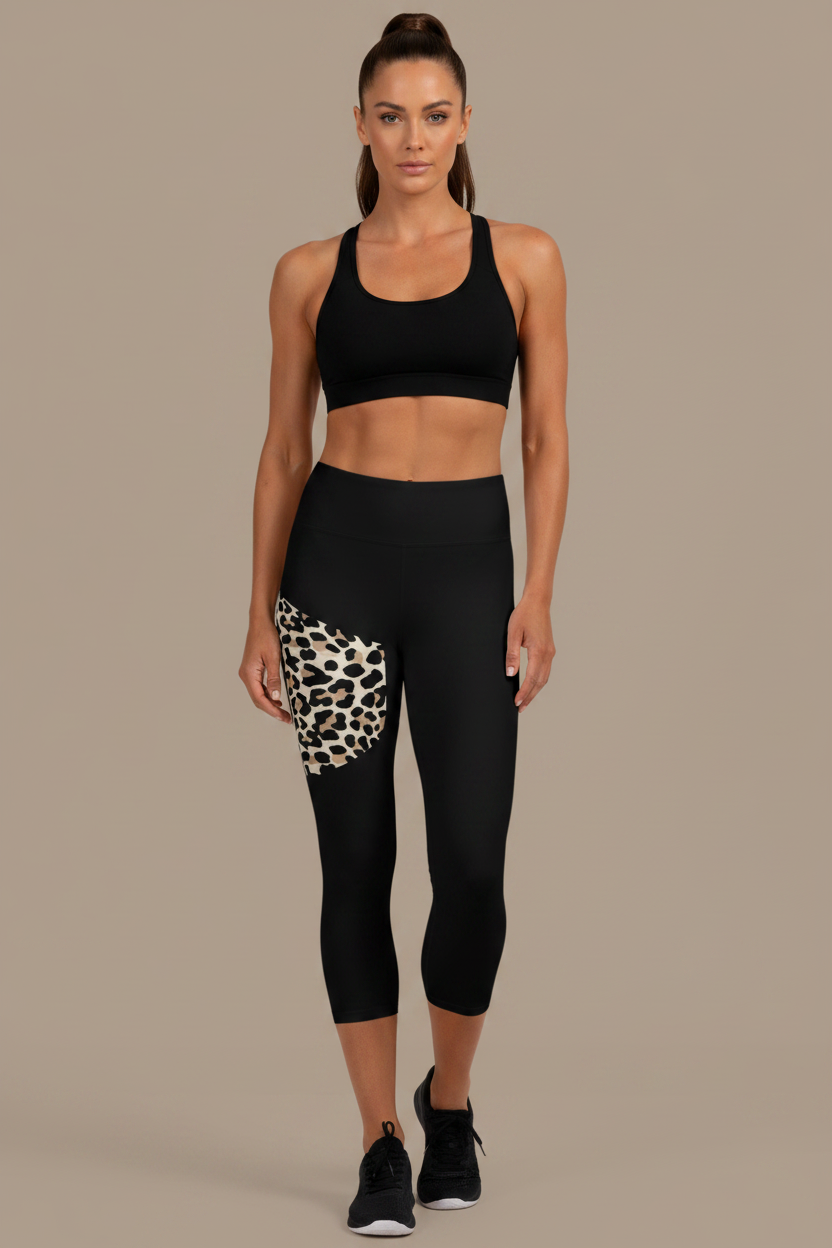 Athletic Capri Leggings - Women's Workout Pants
