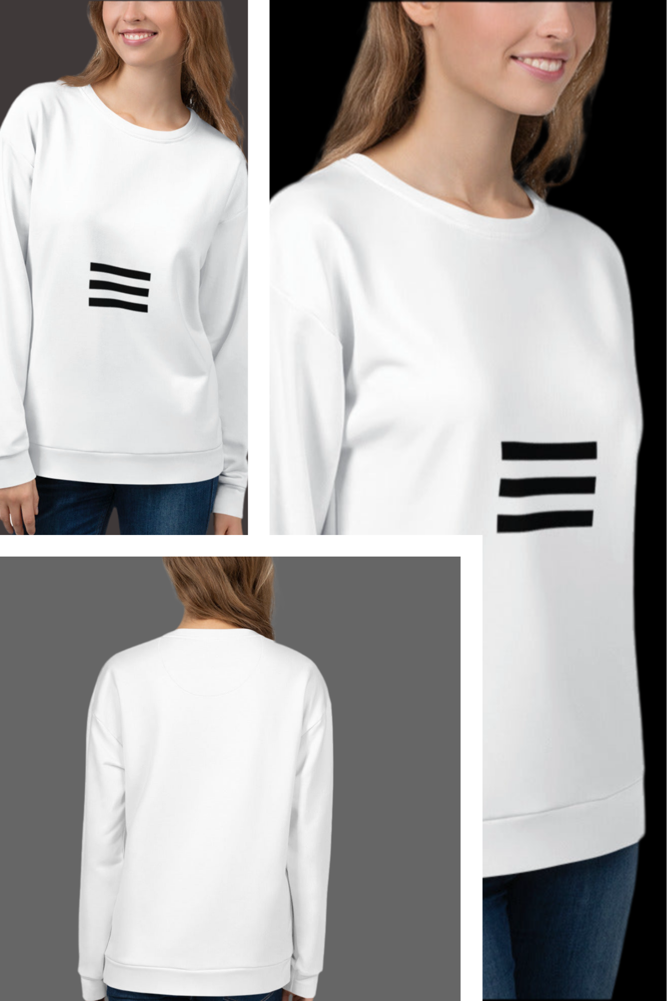 Unisex All-Over Print Sweatshirt - Recycled Polyester Fleece