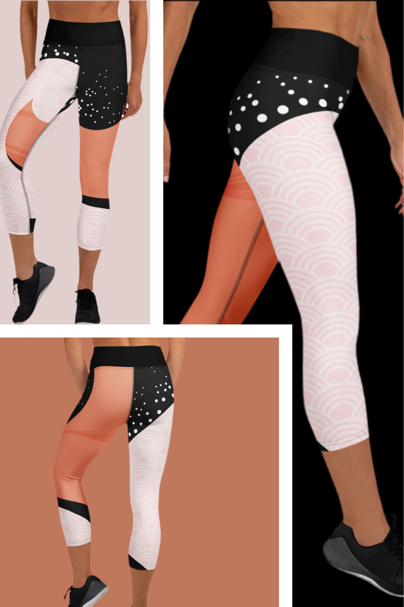 Athletic Capri Leggings - Women's Workout Pants