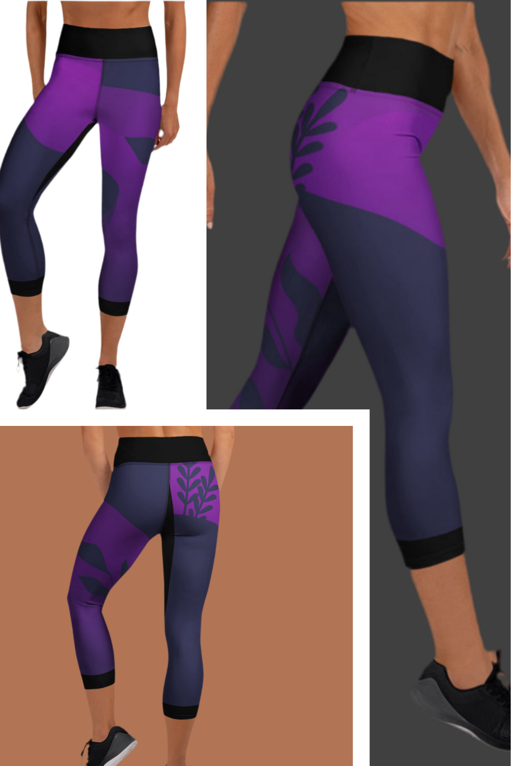 Athletic Capri Leggings - Women's Workout Pants