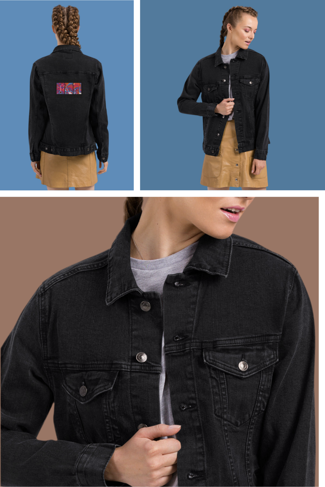 Classic Unisex Denim Jacket - Cotton Stretch Jean Jacket