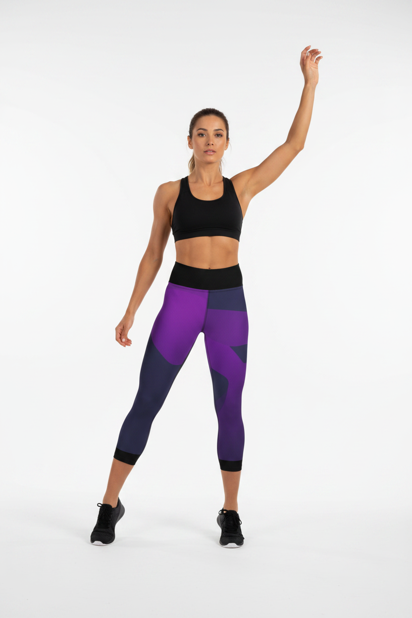 Athletic Capri Leggings - Women's Workout Pants