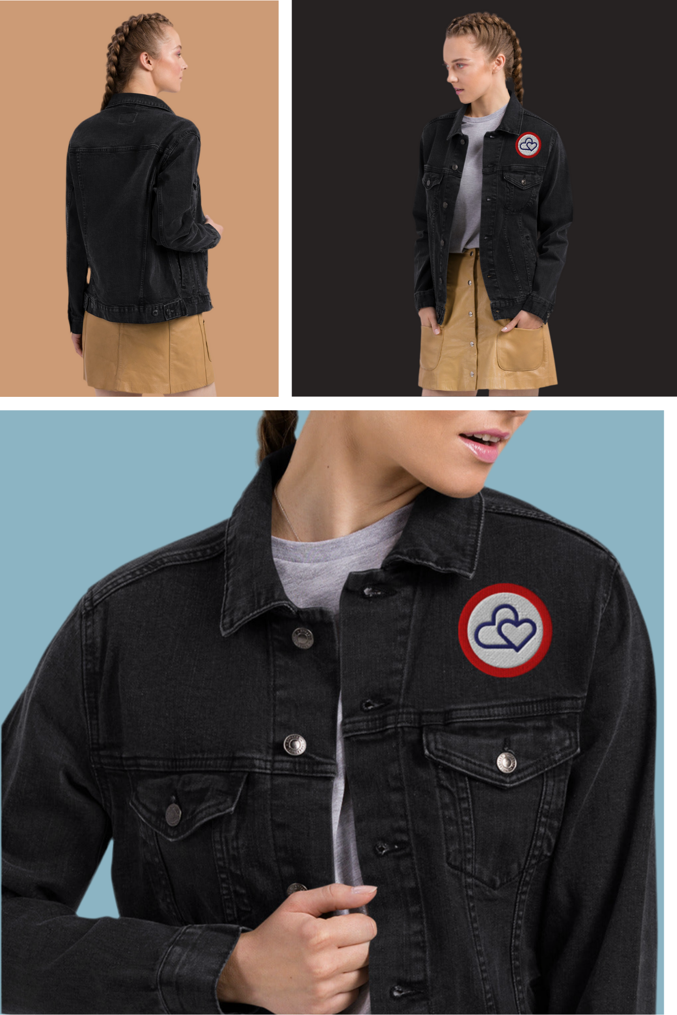 Classic Unisex Denim Jacket - Cotton Stretch Jean Jacket