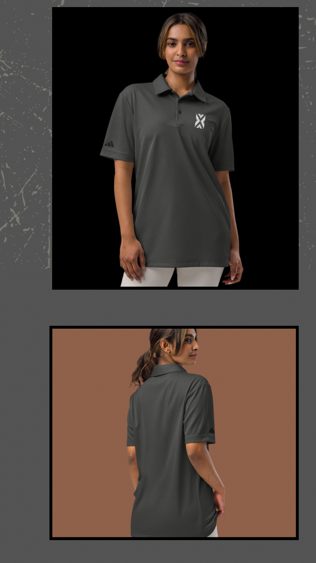 Adidas Space-Dyed Polo - Men's Recycled Polyester Golf Shirt