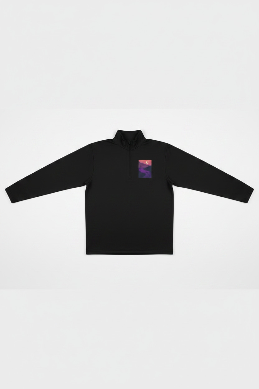 Lightweight Quarter-Zip Pullover - Moisture-Wicking Performance Sweater