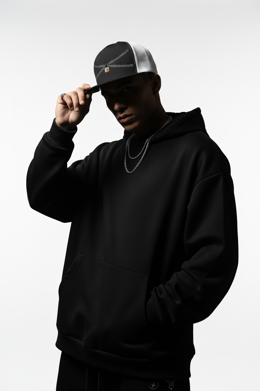 Classic Trucker Cap - Structured 5-Panel Snapback Hat