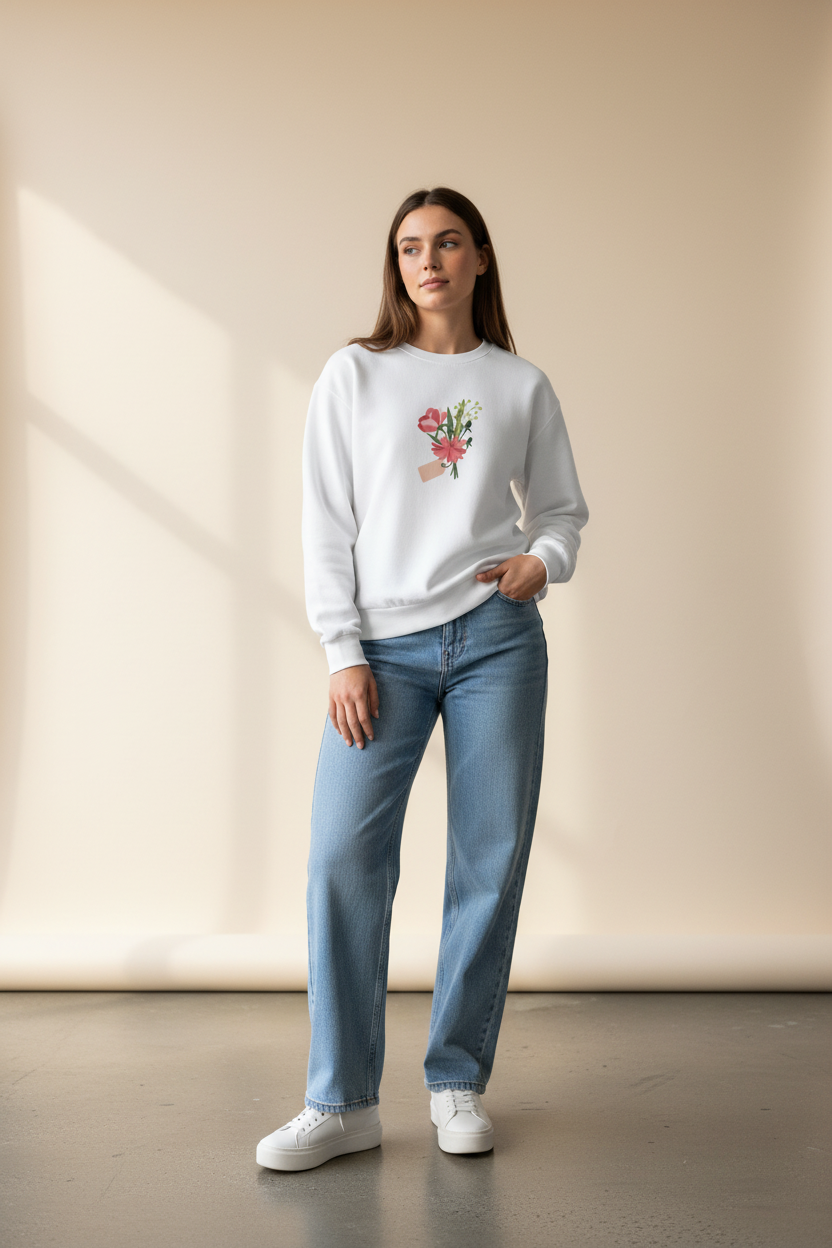 Unisex Eco-Friendly Sweatshirt - Sustainable Fleece Pullover
