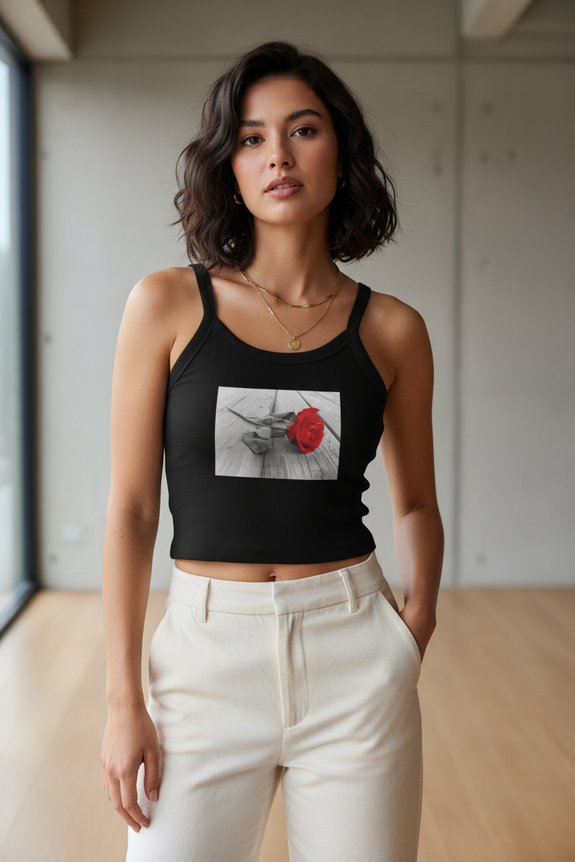 Women's Sleeveless Tank Top - Micro Rib Athletic Tee