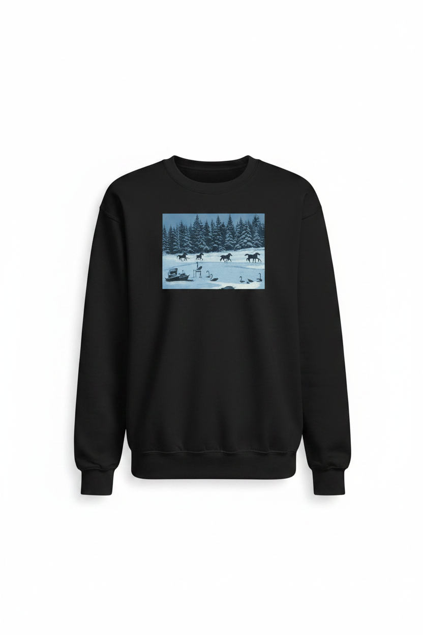 Unisex Printed Sweatshirt - Custom All-Over Design Fleece