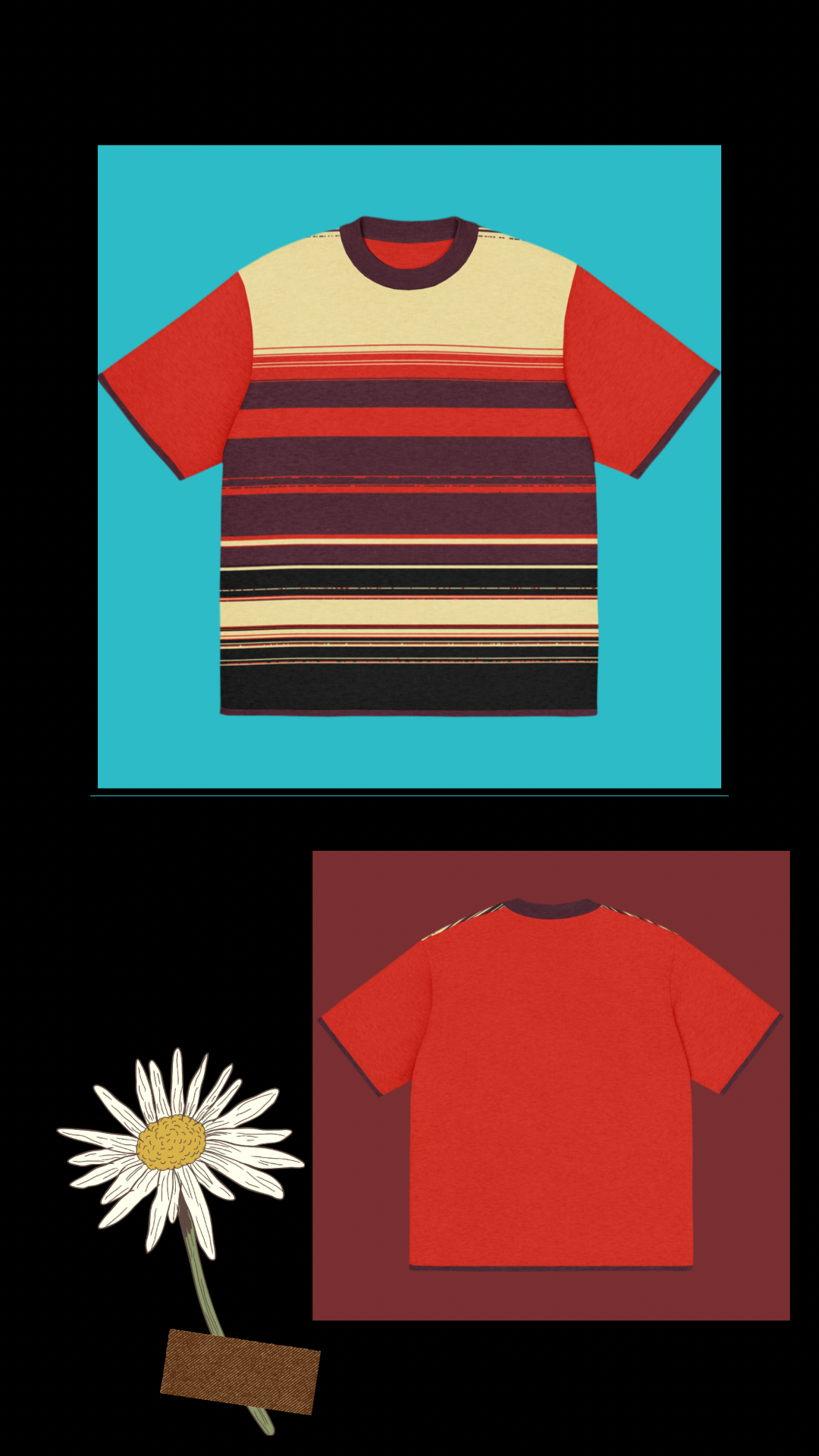 Women's Knitted Classic T-Shirt - Soft Textured Tee