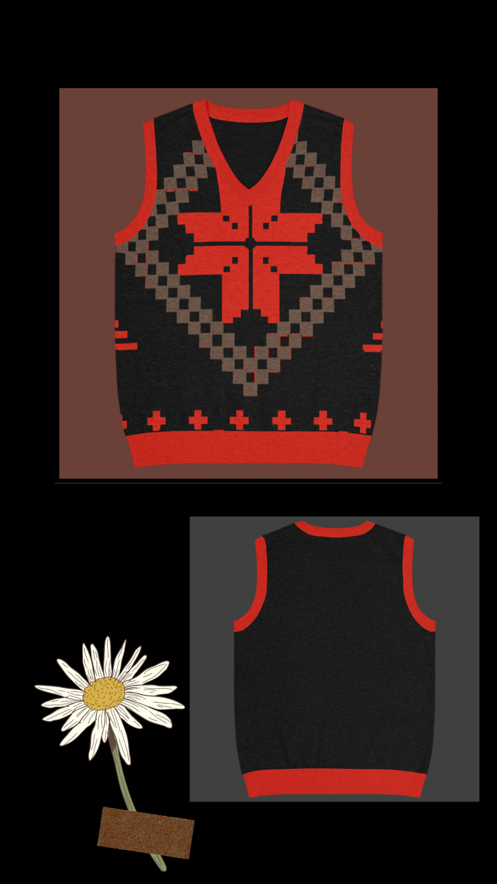 Unisex Knit V-Neck Vest - Classic Layering Essential