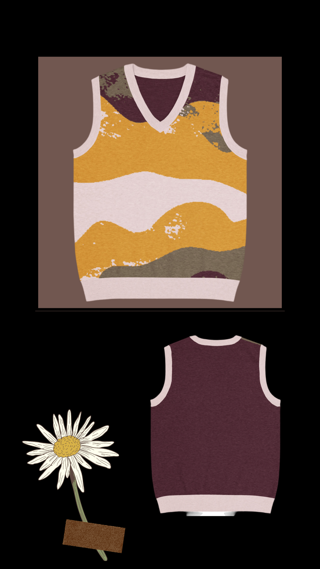Unisex Knit V-Neck Vest - Classic Layering Essential