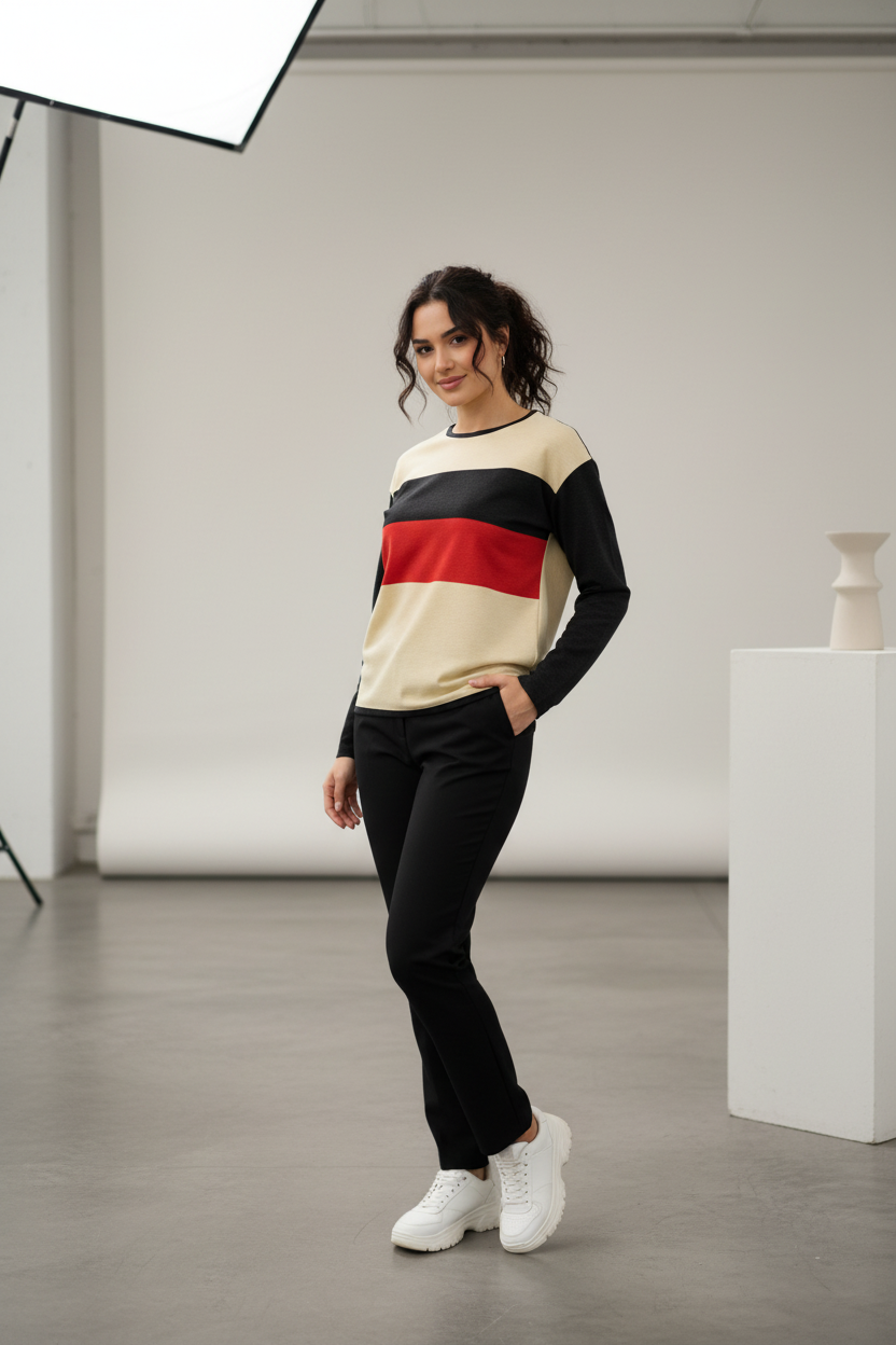 Unisex Cotton and Polyester Sweater - Comfortable Everyday Essential
