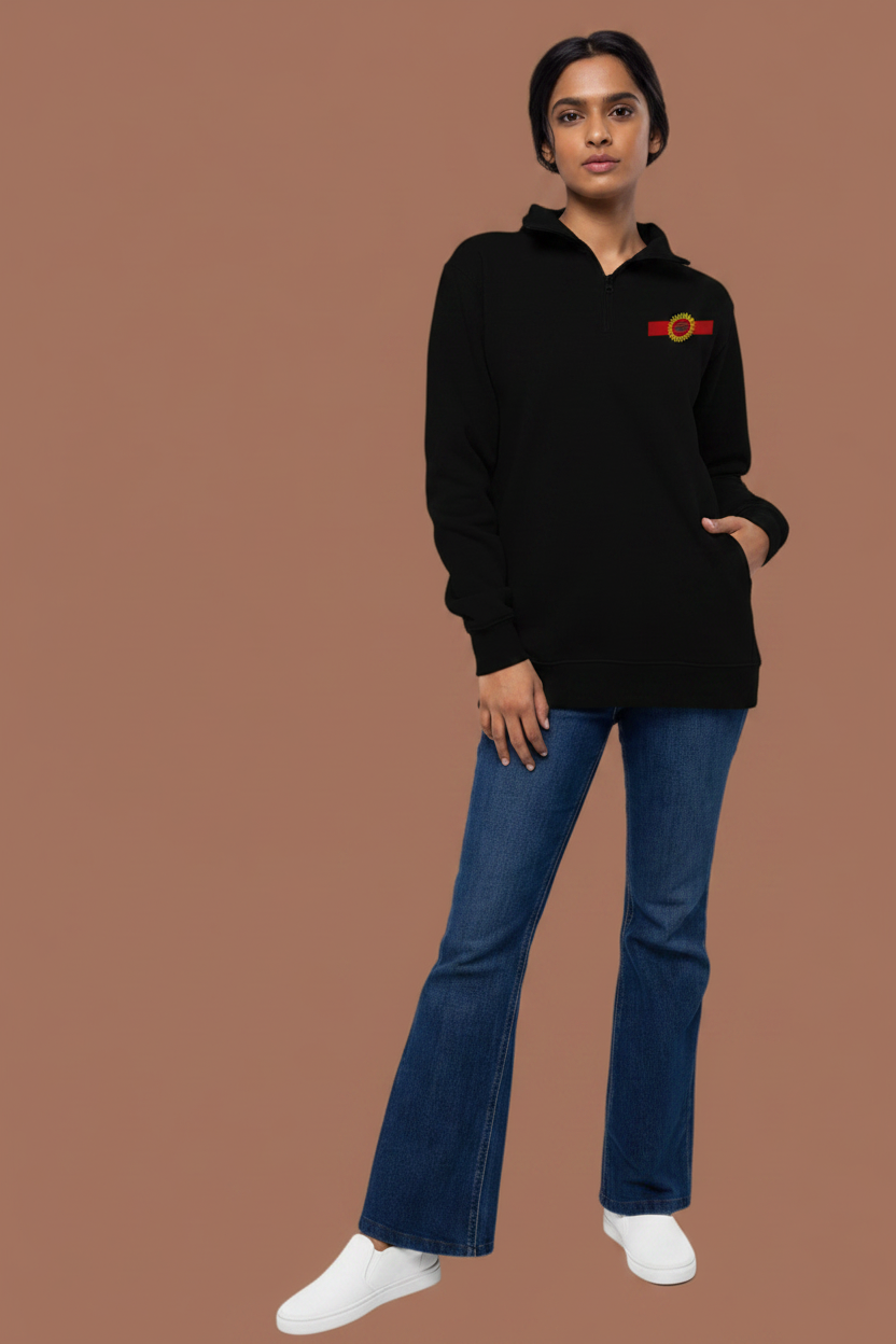Unisex Fleece Pullover - Quarter Zip Sweatshirt