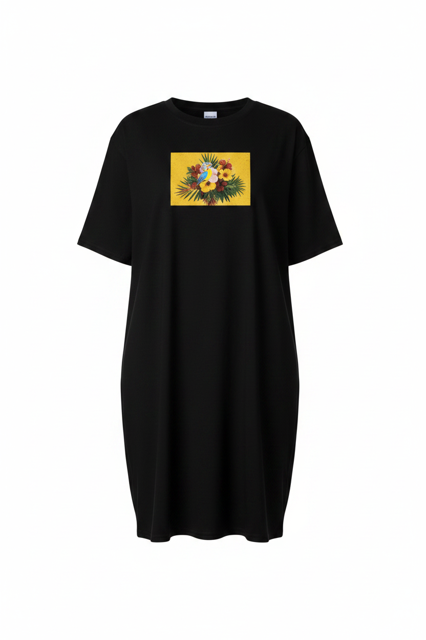 Women's Oversized T-Shirt Dress - Comfortable Stretch Dress