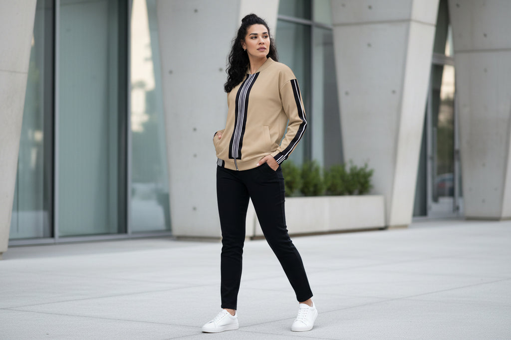 Vibrant All-Over Print Bomber Jacket - Unisex Polyester Fleece