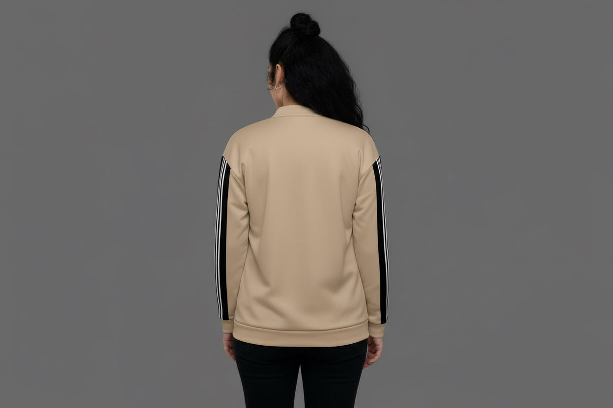 Vibrant All-Over Print Bomber Jacket - Unisex Polyester Fleece