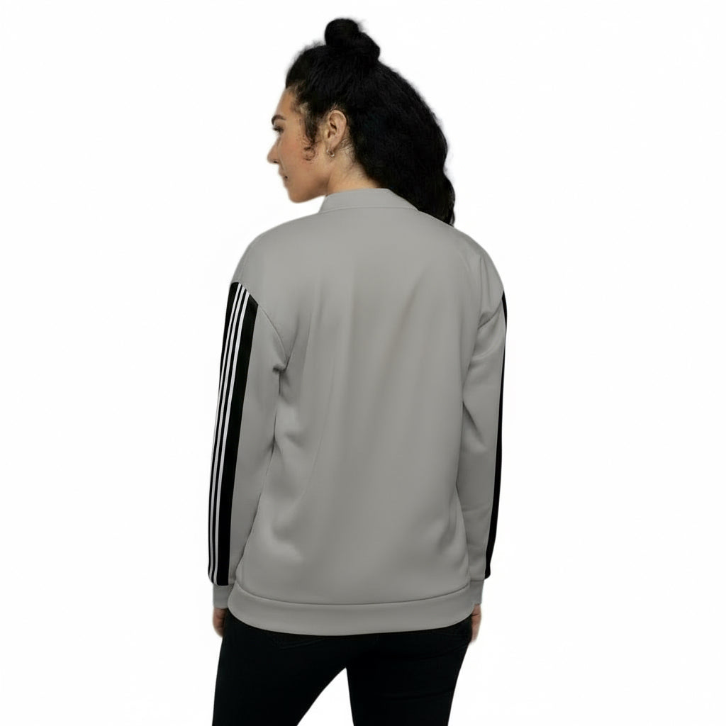 Vibrant All-Over Print Bomber Jacket - Unisex Polyester Fleece