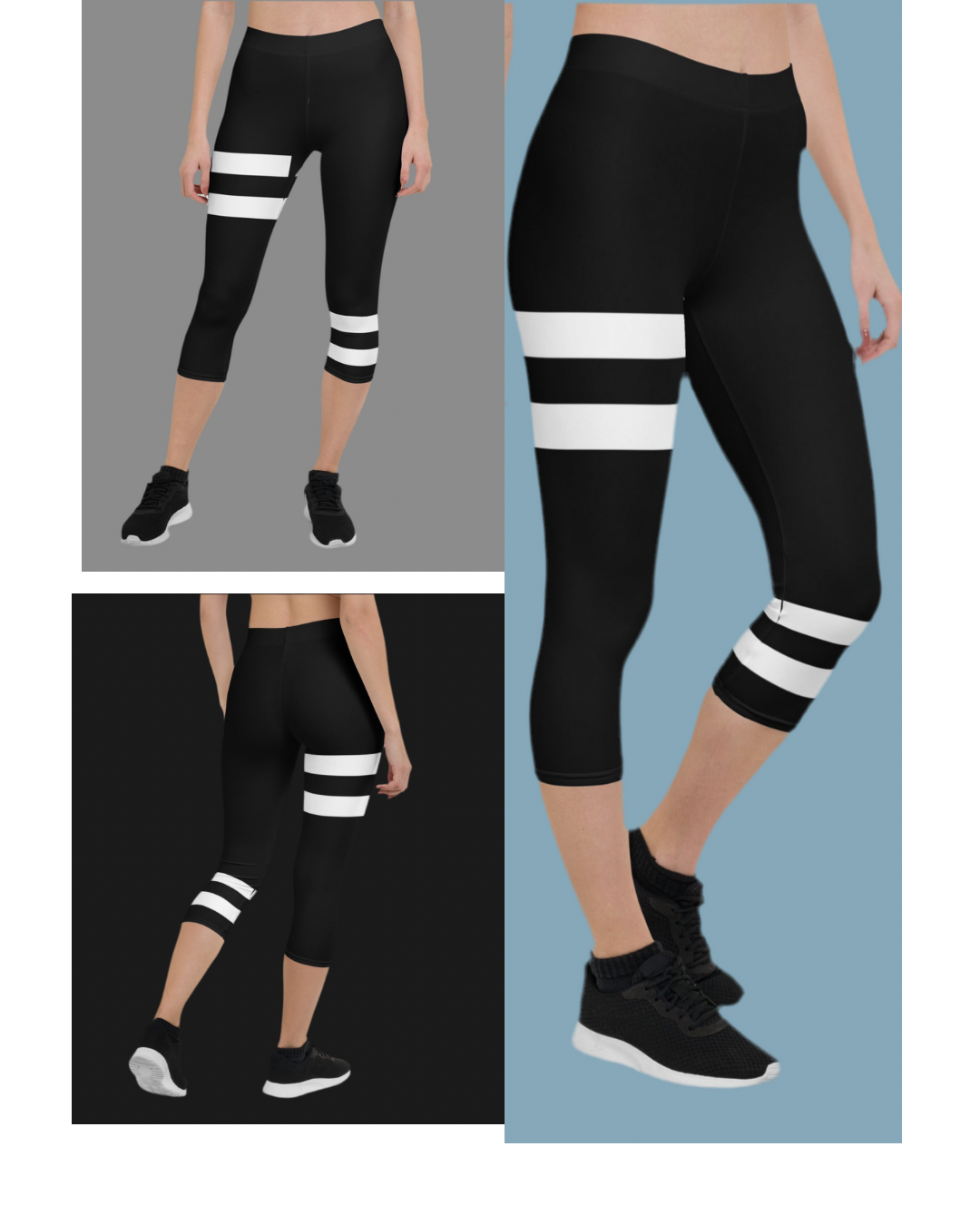 Comfortable Capri Leggings - Women's Stretch Yoga Pants