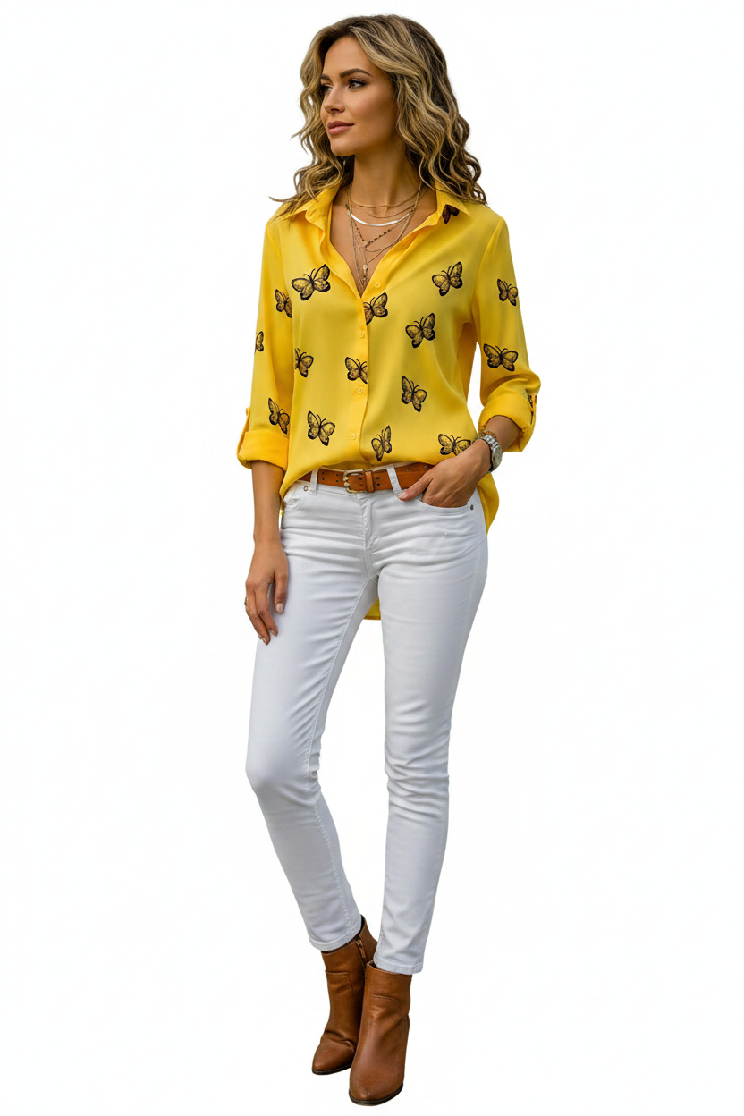 2026 new ladies shirt 9 color fashion women's Hawaiian shirt long -sleeved outdoor holiday beach clothing soft fabric