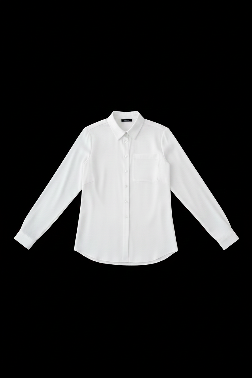 Women Elegant Solid Chiffon Blouse Spring Summer Casual Long Sleeve V Neck Loose Shirt Office Lady Tunics Oversized Tops 2024