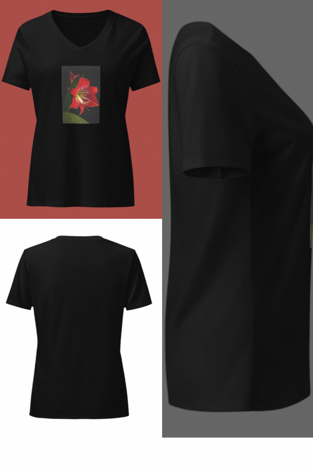 Women's Relaxed V-Neck T-Shirt - Soft Comfortable Tee